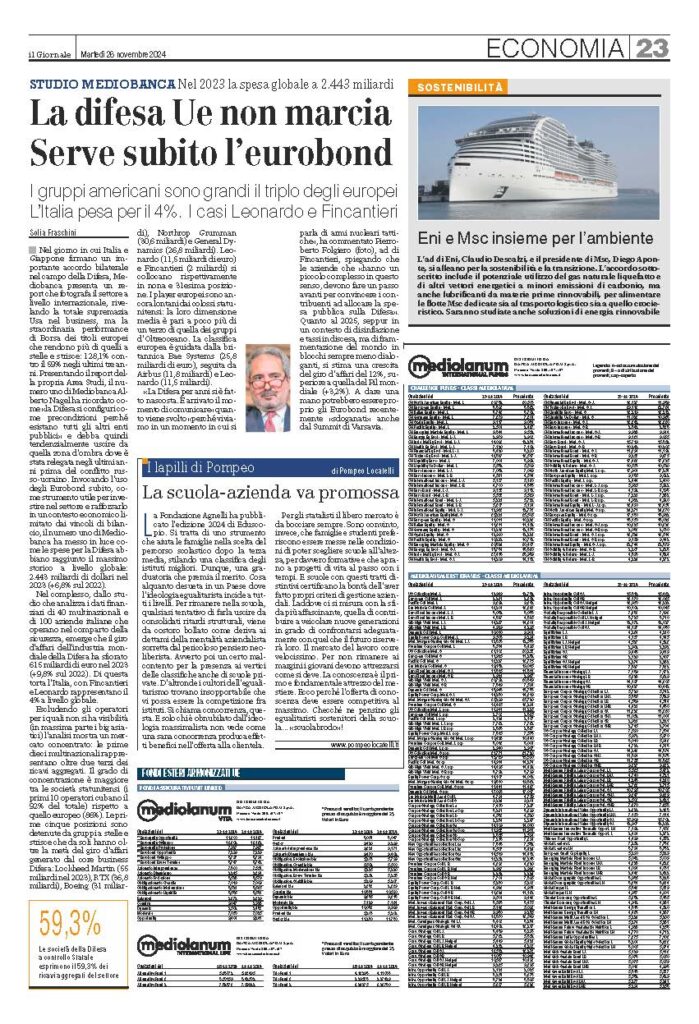 La scuola-azienda va promossa