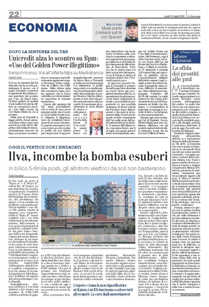 La sfida dei prestiti alle pmi