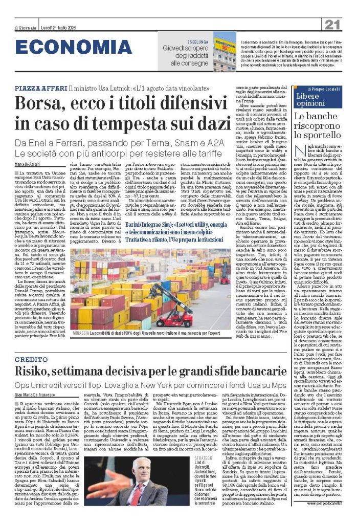 Le banche riscoprono lo sportello