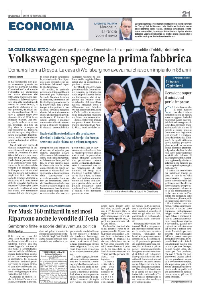 Occasione super il minibond per le imprese