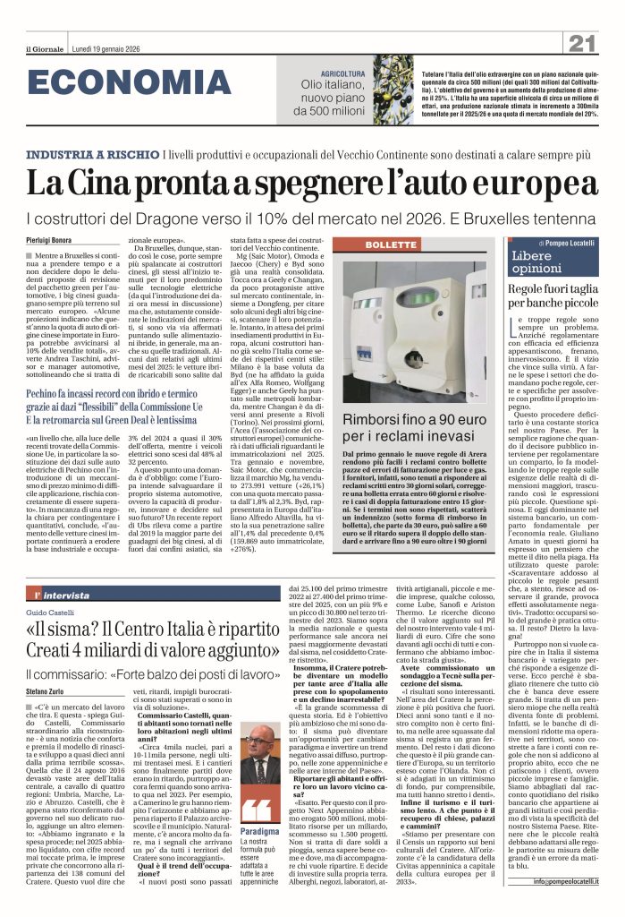 Regole fuori taglia per banche piccole