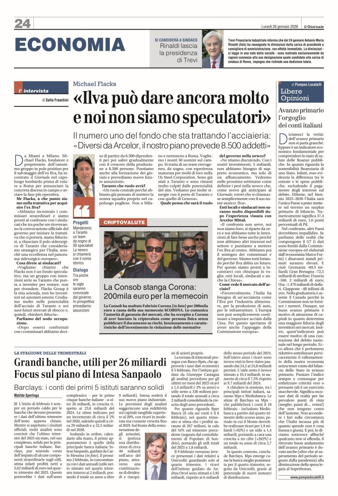 Avanzocprimario l’orgoglio dei conti italiani