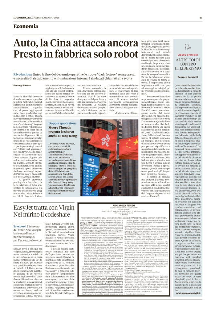 ALTRI COLPI CONTRO IL LIBERISMO